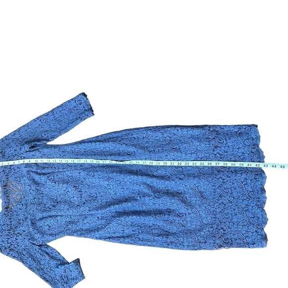 ADRIANNA Papell - Quarter Length Sleeve Lace Sheath Dress - Picture 8 of 8